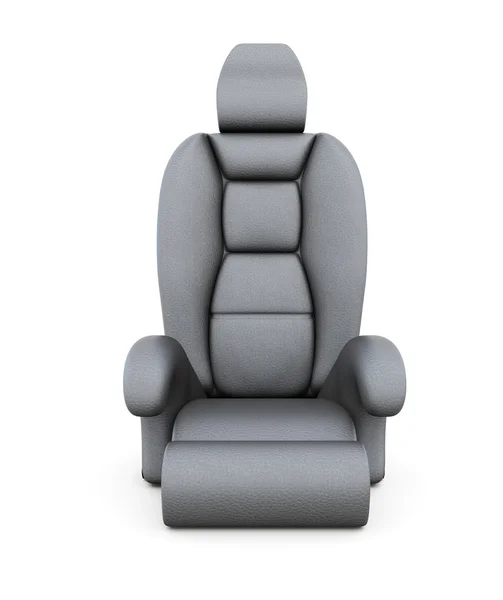 Asiento de coche aislado sobre fondo blanco. renderizado 3d — Foto de Stock