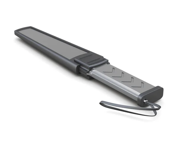 Beyaz arka plan üzerinde izole metal detektörü. 3D render