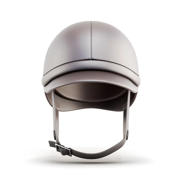 Casco per equitazione isolato su sfondo bianco. rendering 3d — Foto Stock