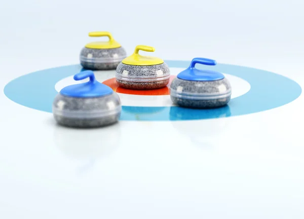 Curling taş ev buz üzerinde merkezi grubudur. 3