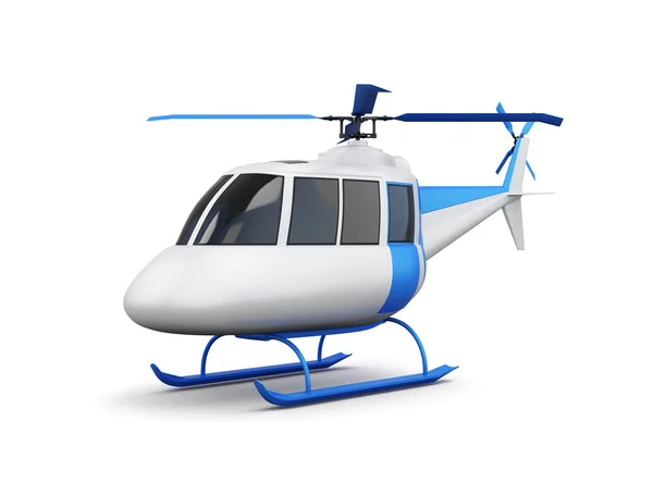 Toy helicopter isolated on white background. 3d render image — Stock Photo, Image