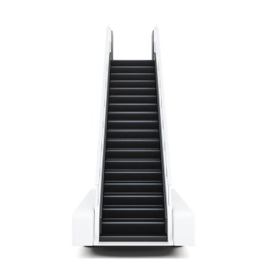 Movable ramp isolated on a white background. 3d illustration clipart