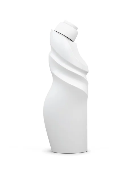 Порожня пляшка миючого засобу ізольована на білому тлі. 3d ренти — стокове фото