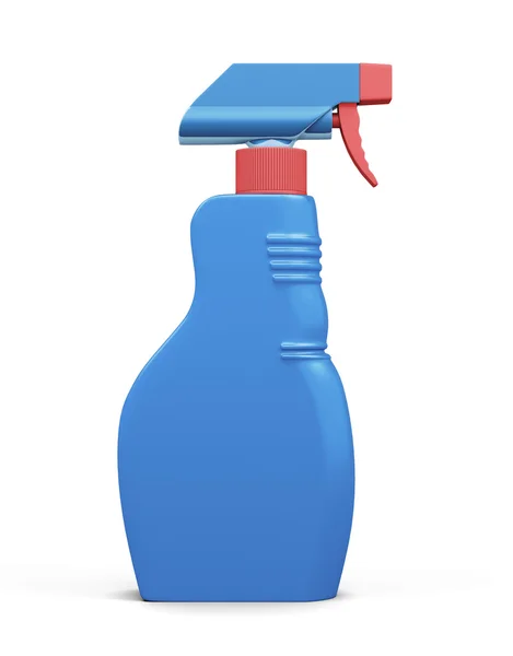 Plastik sprey şişesi beyaz arka plan üzerinde izole. 3d render — Stok fotoğraf