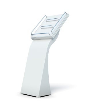 Katalog veya dergi üzerinde beyaz backgr izole için boş ekran