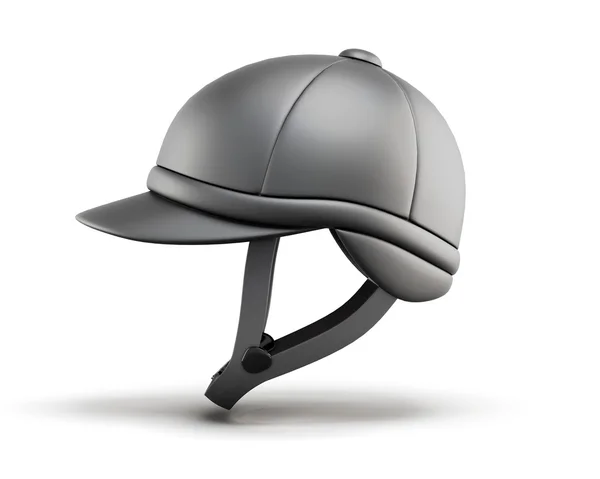 승마에 대 한 헬멧입니다. 사이드 뷰입니다. 3d 렌더링 이미지. — 스톡 사진