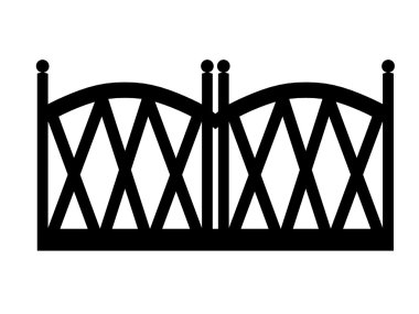 Anahat Beyaz arka plan üzerinde izole bir çit