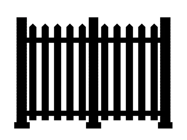 Kontur na białym tle ogrodzenia. ilustracja 3D — Zdjęcie stockowe