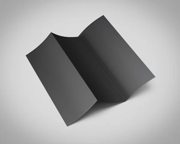 Template paper brochure on gray background — Stock Photo, Image