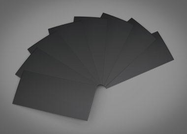 3B illüstrasyon yığın boş kitapçıklar şablonunun. 