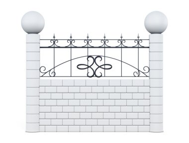 Dekoratif elemanlar ile taş çit