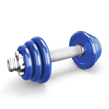 Beyaz arkaplanda siyah halterler