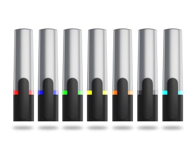 renkli işaretleyicileri kümesi.