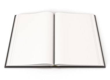 Siyah bir örtü ile açık kitap.