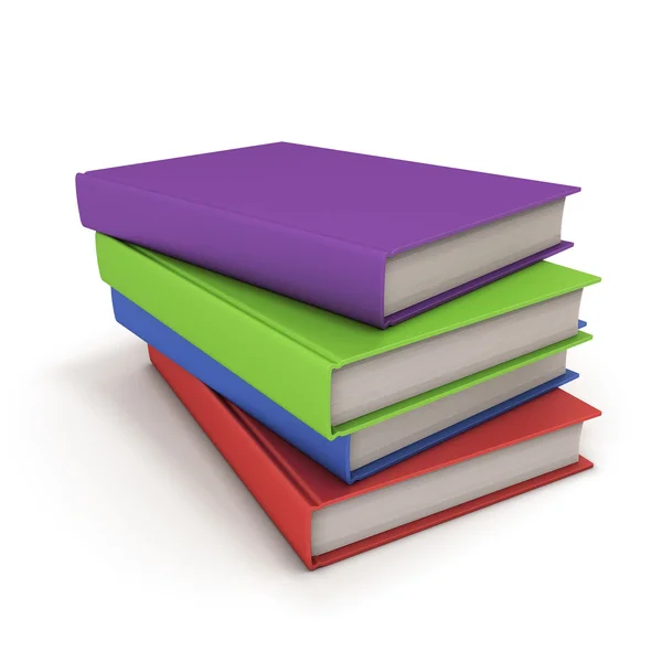 Stack of books in color cover. — Stock Photo, Image