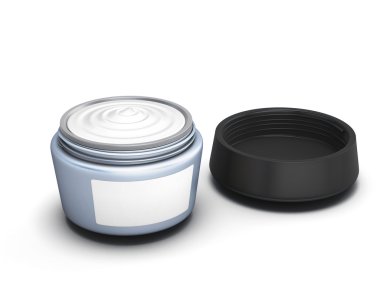 Açık konteyner krema ile