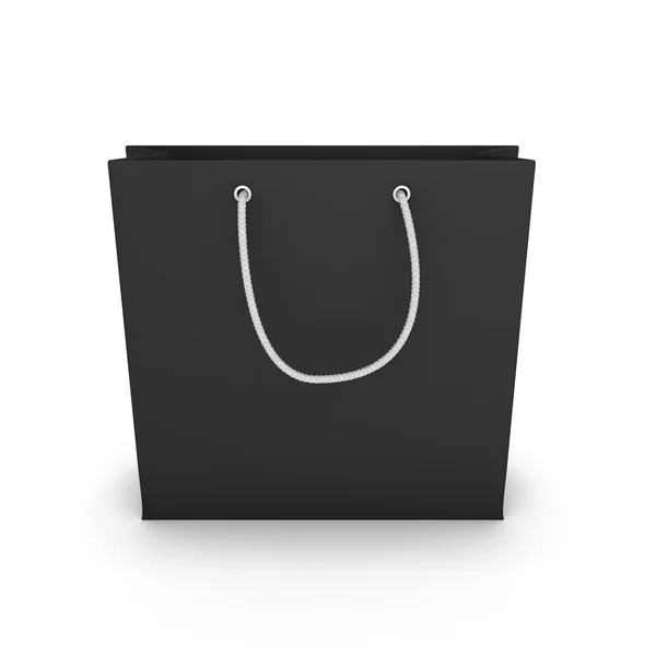 Black shopping bag — Stock Photo, Image