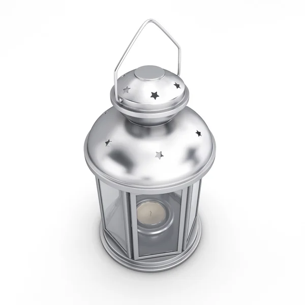 Lanternă decorativă de argint în stilul vechi — Fotografie, imagine de stoc
