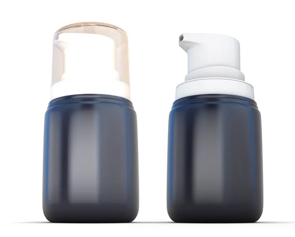 Piccola schiuma da barba spray aerosol bottiglia 3D può . — Foto Stock