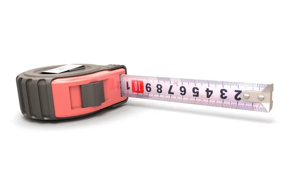 Tape measure on the white background close-up — Stock Photo, Image