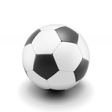 Futbol topu beyaz izole