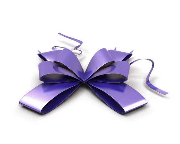 Purple festive bow — Stock Photo, Image
