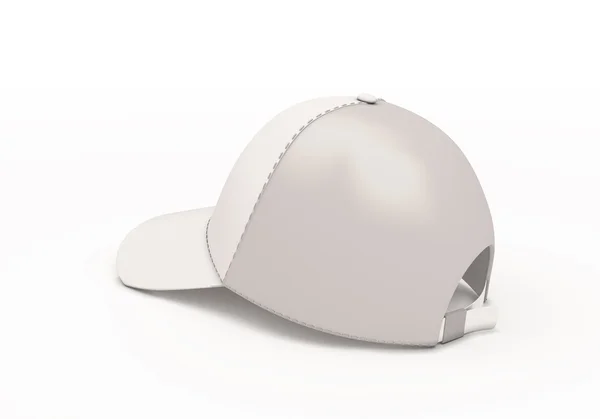 White baseball cap template back side — Stock Photo, Image