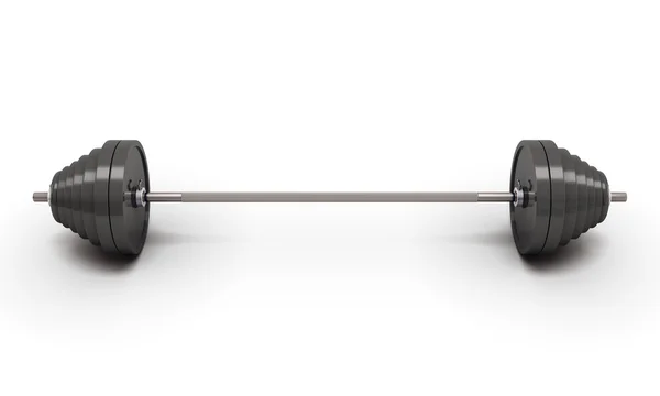 Barbell weight isolated on white — Stock Photo, Image