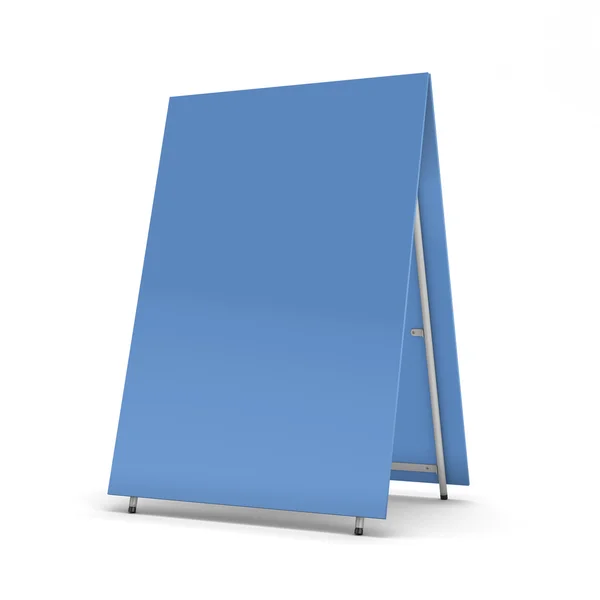 Cartelera en blanco azul para publicidad —  Fotos de Stock