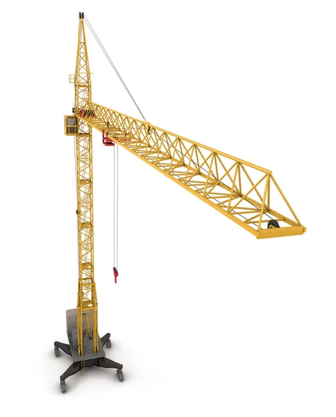 Construction crane, view from the bird's-eye view — Stock Photo, Image