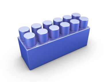 Mavi plastik inşaat elemanı