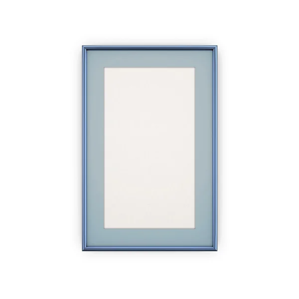 Blue Picture Frames and pictures — Stock Photo, Image