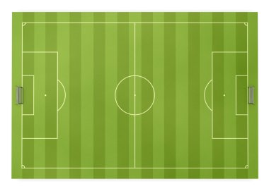 Futbol alanı Önden Görünüm