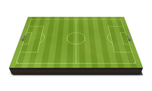 Campo de futebol Layout isolado em branco — Fotografia de Stock