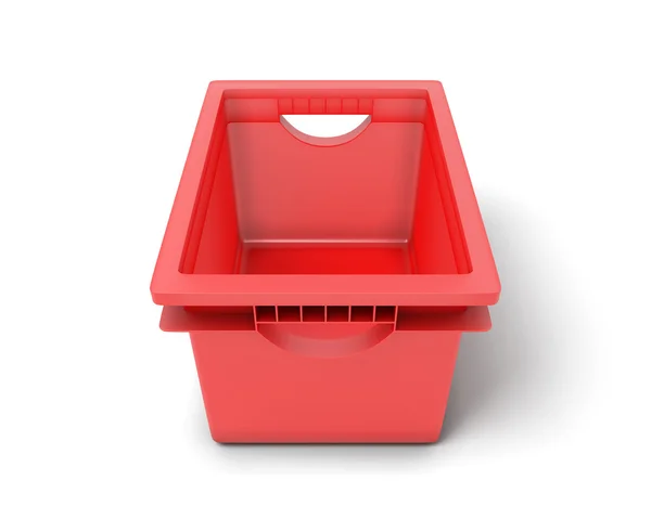 红色的塑料盒 — 图库照片