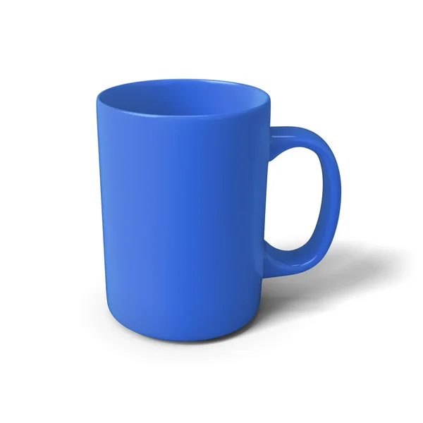 3d Abbildung blaue Tasse — Stockfoto