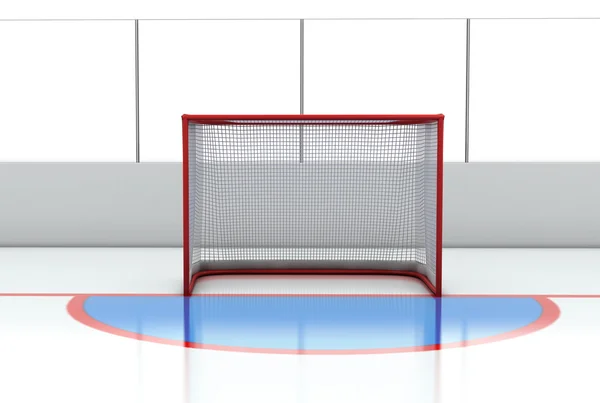 Hockeytore auf der Eishalle — Stockfoto