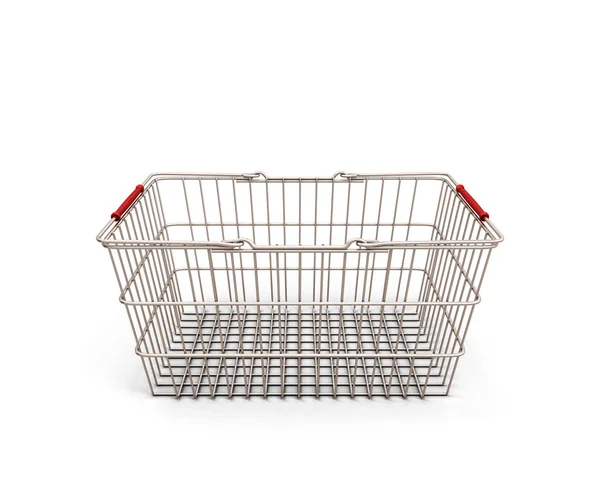 Shopping cart isolated on white background — Stock Photo, Image
