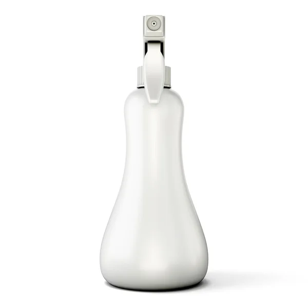 Ψεκασμού κενό μπουκάλι κοροϊδεύω απομονωθεί σε λευκό — Φωτογραφία Αρχείου