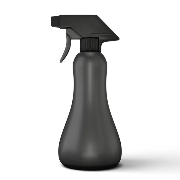 Fekete spray palack makett — Stock Fotó