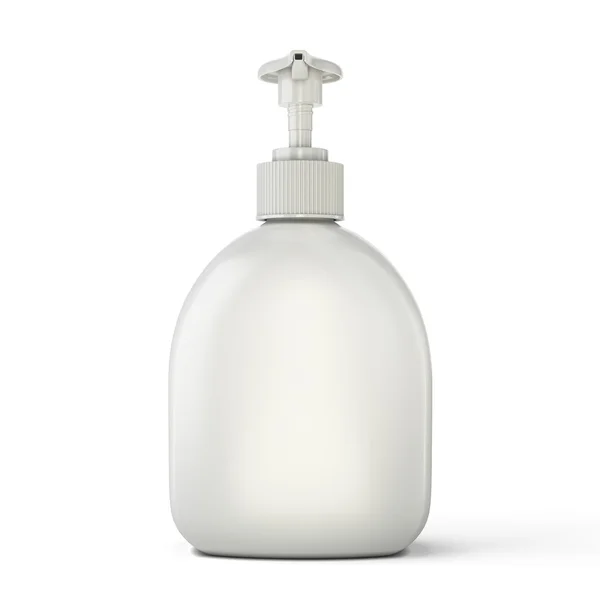 Bottle template for soap front view — Stock Photo, Image