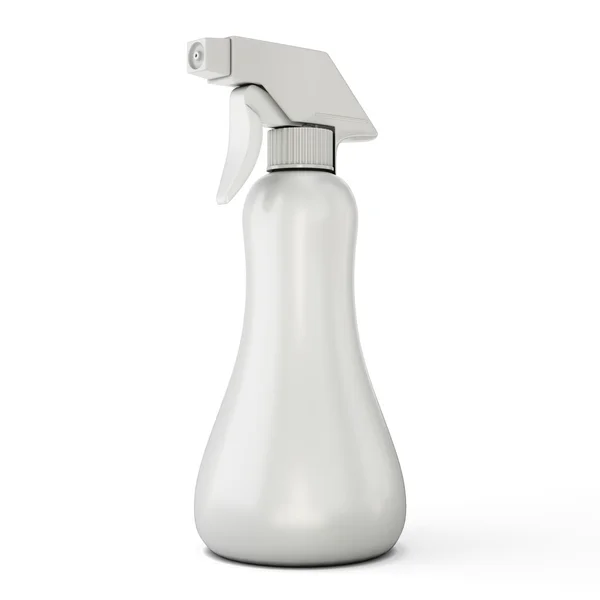 Szablon spray biały butelka makieta do projektowania — Zdjęcie stockowe