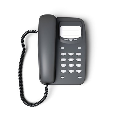 Sabit buton telefon Üstten Görünüm