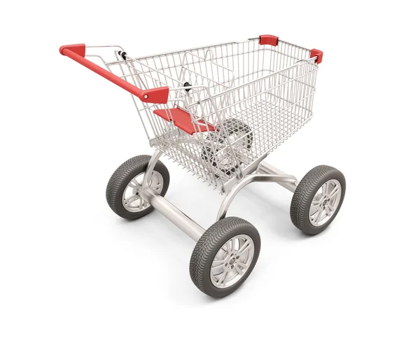 Trolley with wheels — Stock Photo, Image