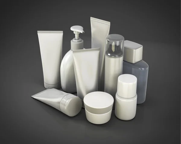 Cosmetic set from various means — Stock Photo, Image