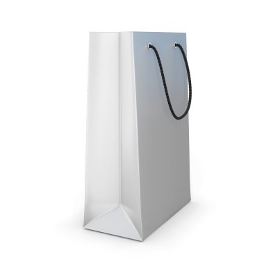 Bir beyaz alışveriş çantası