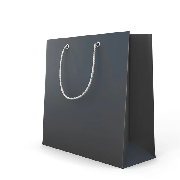 Black shopping bag — Stock Photo, Image