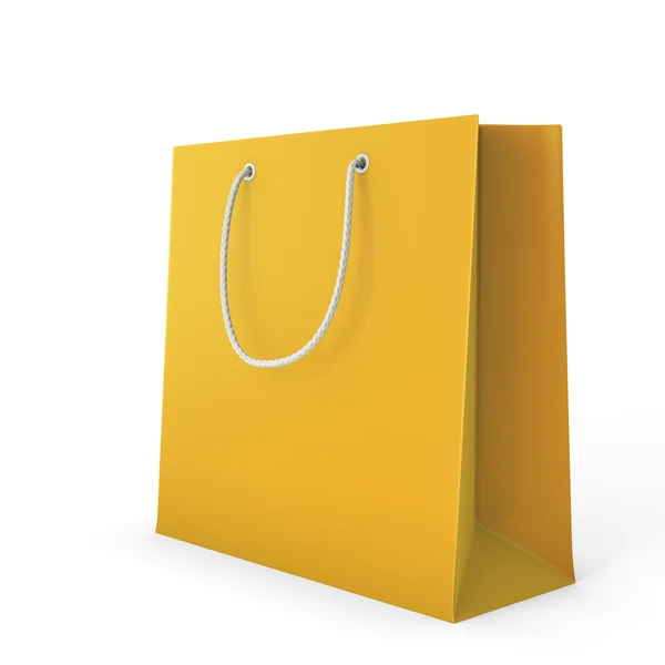 Color shopping bag on a white — Stock Photo, Image