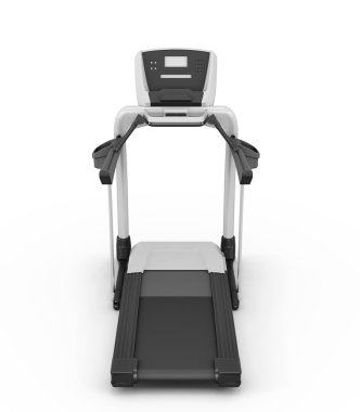 Beyaz bir koşu bandı