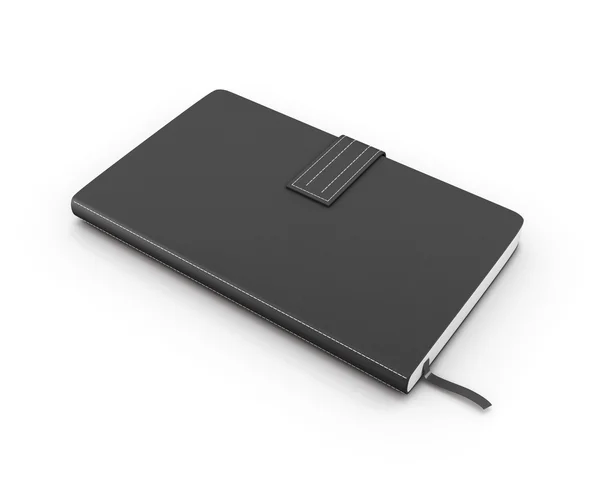 Black notebook for notes — Stock Photo, Image